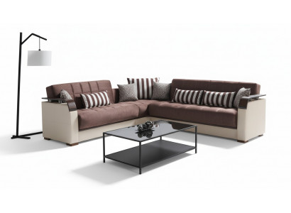Hoekbank woonlandschap Beige L-vorm Bank Woonkamer Hoekbanken Luxe 315 x 245