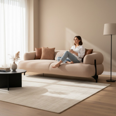 Bankstel 3-zitter Designbanken gestoffeerde banken Lederen relaxstoelen Meubels Modern Relax Nieuw