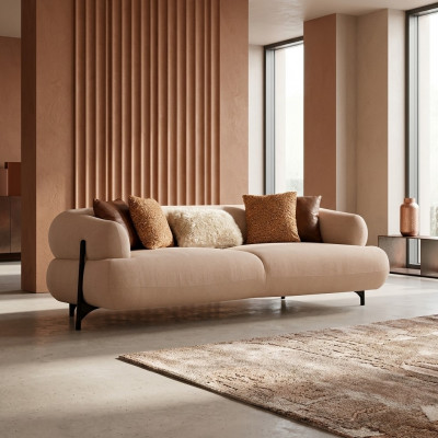 Bankstel 3-zitter Designbanken gestoffeerde banken Lederen relaxstoelen Meubels Modern Relax Nieuw