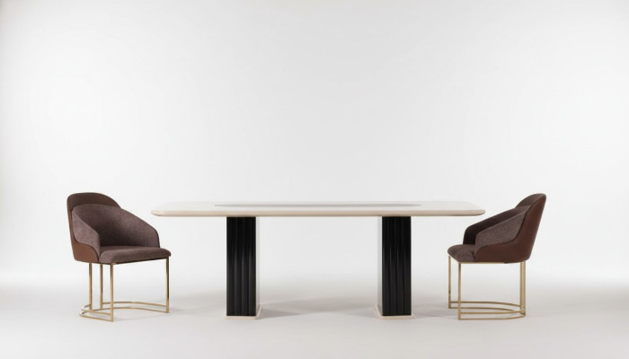Eetkamer set Luxe 4x stoelen + eettafel eetkamerset garnituur moderne leunstoelen