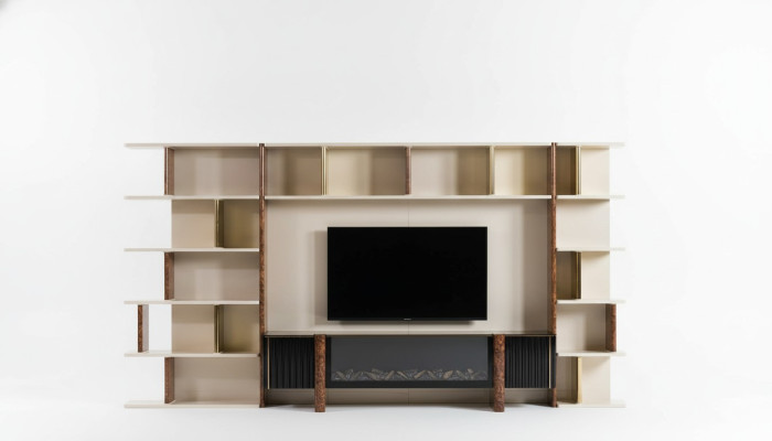 Wandmeubels tv Wand Hout Moderne Stijl Plank Woonkamer Meubels Kast tv Standaard