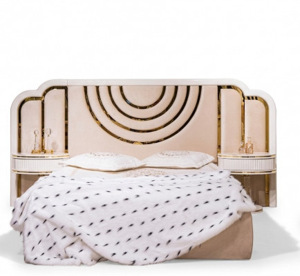 Modern slaapkamer set Bed + 2x nachtkastjes Design meubels 3 delig. Nieuw.