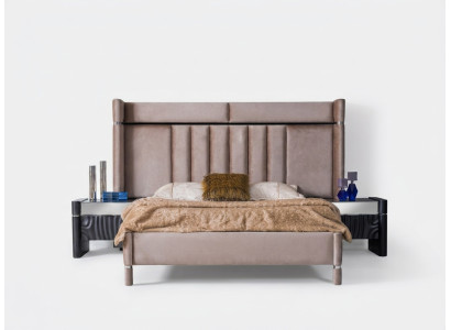 Luxe slaapkamer set Bed + 2x nachtkastjes Hout Compleet Modern Nieuw