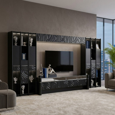 Wandmeubel TV-wand Hout Modern Stijl Plank Woonkamermeubels Kast rtv tv-standaard