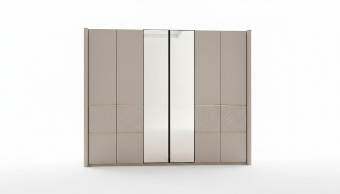 Kledingkast Kast Luxe Slaapkamer Kasten Meubels Taupe Hout