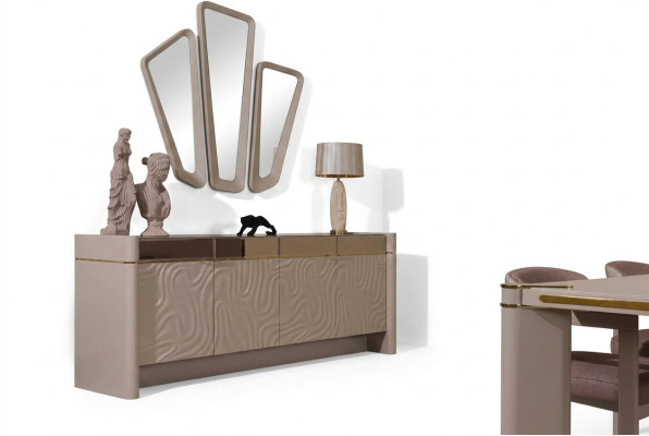 Sideboard Dressoir Luxe Set Commode Hout Moderne Commodes 225cm
