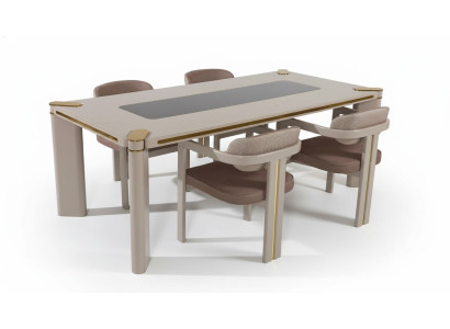 Eetkamerset 4x stoelen Eettafelset Eetkamerontwerp Houten stoelen Stel nieuw