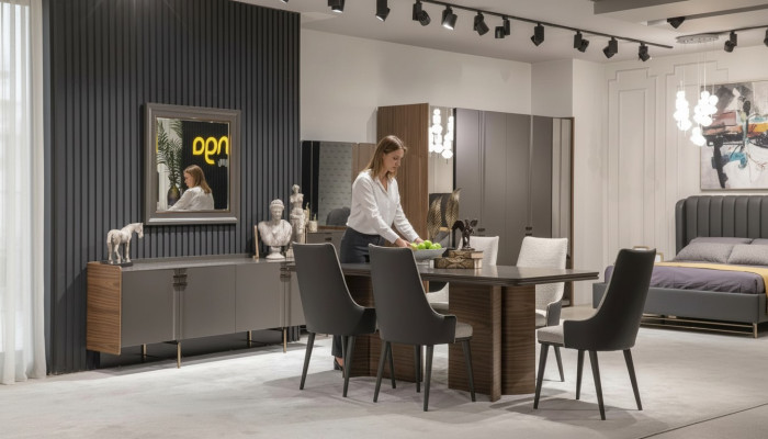 Luxe eetkamer set Eettafel 6x stoelen Dressoir Eetgroepen Eethoek 8 delig