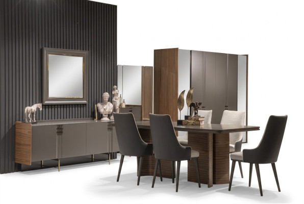 Luxe eetkamer set Eettafel 6x stoelen Dressoir Eetgroepen Eethoek 8 delig