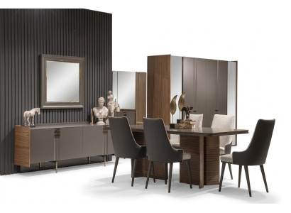 Luxe eetkamer set Eettafel 6x stoelen Dressoir Eetgroepen Eethoek 8 delig