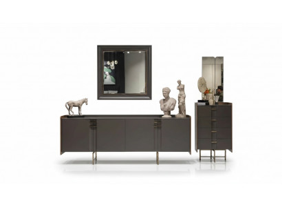 Moderne dressoir met spiegel benedenkast luxe meubels Nieuw
