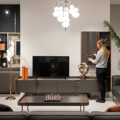 Woonkast tv Wand Hout Modern Plank Woonkamer Meubels Kast rtv Met Wandkast