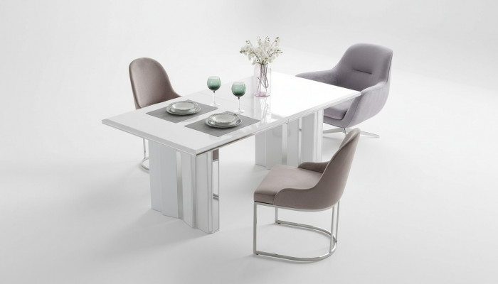 Eetkamer set Luxe 6x stoelen + eettafel eetgroep set fauteuils Nieuw Modern