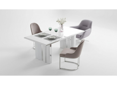 Eetkamer set Luxe 6x stoelen + eettafel eetgroep set fauteuils Nieuw Modern