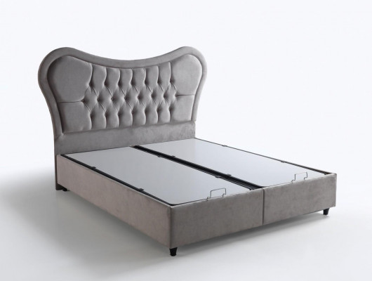 Bedontwerp Bedden Luxe Beige Gestoffeerde Slaapkamermeubelen Chesterfield 160x200
