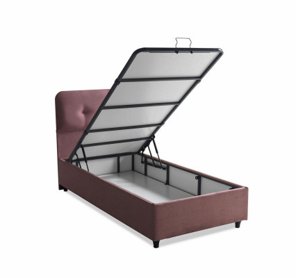 Bedontwerp Bedden Luxe Beklede Slaapkamermeubels Nieuw Modern Roze 90x190