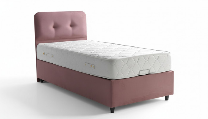 Bedontwerp Bedden Luxe Beklede Slaapkamermeubels Nieuw Modern Roze 90x190