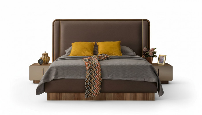 Modern slaapkamerset Bed + 2x nachtkastjes Designmeubels Nieuw 3-delig.