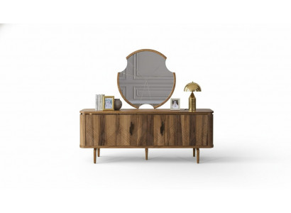 Dressoir Spiegel Woonkamer Designer Luxe Ladenkast Modern Bruin Nieuw