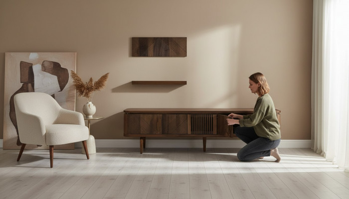 Luxe woonwand woonkamer dressoir RTV-rek muren kast Nieuwe meubels