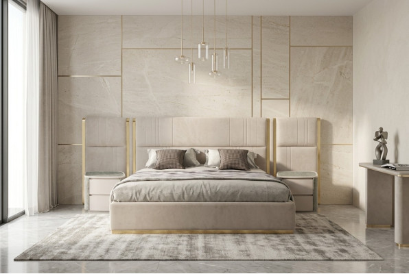 Luxe design bedden slaapkamer bed paleis hotel tweepersoonsbed nieuw