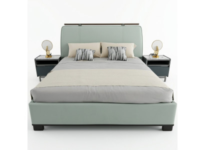 Luxe slaapkamerset Modern tweepersoonsbed met 2 nachtkastjes Design 3-delig Complete