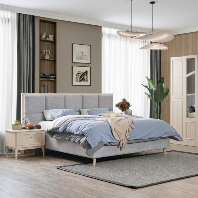 Bed Ontwerp Tweepersoonsbed Luxe Bedden Gestoffeerd Slaapkamermeubilair Nieuw