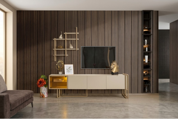 TV-laagbordschrank dressoir ladekast bijzettafelkast met plank