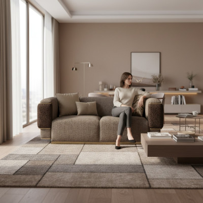 Woonkamer Bankstellen Tweezits Luxe Inrichting Bekleding Textiel Design Meubels