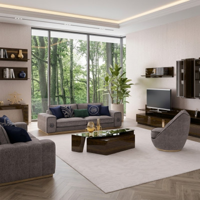 Sofa set woonkamer Compleet 5-delig bankstellen bank Modern fauteuil met salontafel