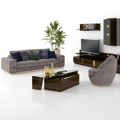 Sofa set woonkamer Compleet 5-delig bankstellen bank Modern fauteuil met salontafel