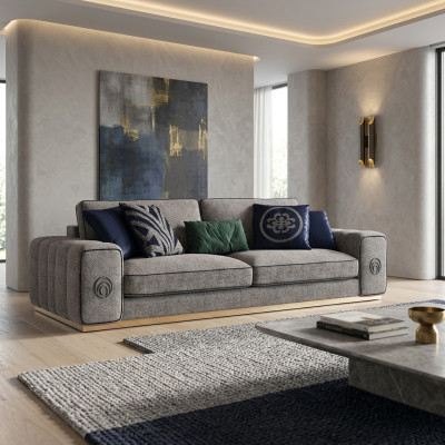 Modern Grijs Bankstel Luxe Meubels Woonkamer Inrichting Meubels