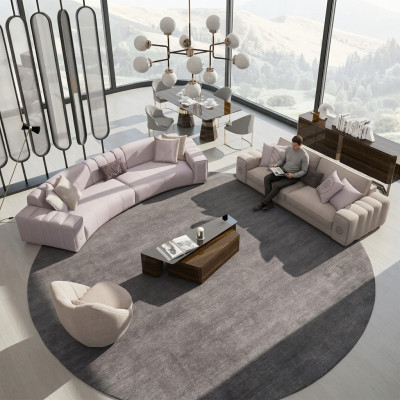 Bankstel Set 4-delig Zes-zits Drie-zits Bank Bankstel Woonkamer Fauteuil