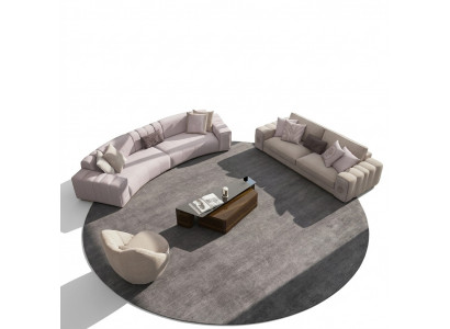 Bankstel Set 4-delig Zes-zits Drie-zits Bank Bankstel Woonkamer Fauteuil