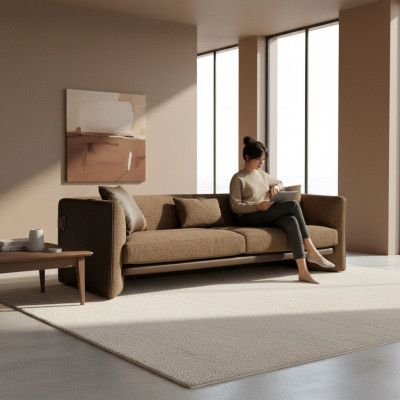 Woonkamer Bank Driezitter Bekleed Meubilair Bank Modern Design Bekleding Textiel