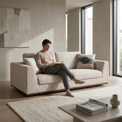 Twee persoonsbank Bank Woonkamer Inrichting Ontwerp Textiel Zitmeubels