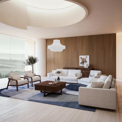 Sofaset 4-delig Luxe Complete Gestoffeerde Meubels Bankstellen Bankstellen Design Woonkamer
