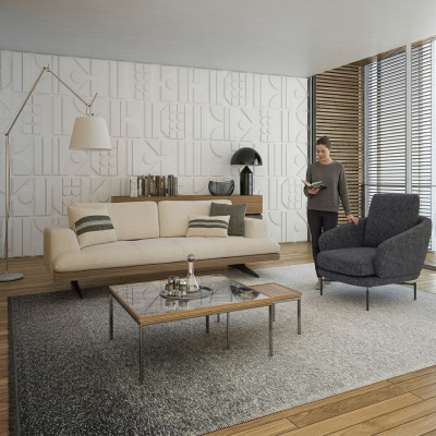 Woonkamerbankstel Driepersoonsbank Bank Ontwerpfauteuil Modern Salontafel Nieuw
