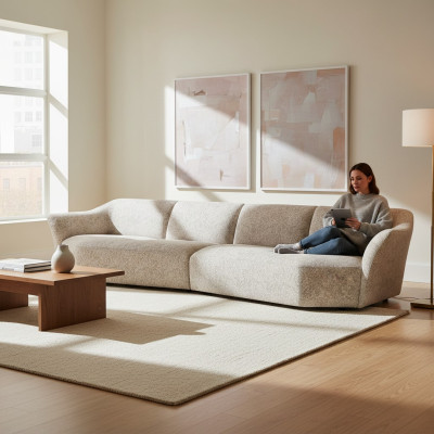 Vierzits Moderne Bank Bankstoffering Woonkamer Textiel Inrichting Nieuw