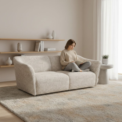 Moderne Bank Tweezitsbank Woonkamer Inrichting Design Textiel Meubels Nieuw
