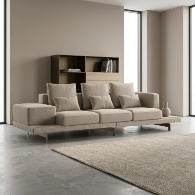 Woonkamer Bank Driezitsbank Bank Meubels Luxe Textiel Inrichting Nieuw