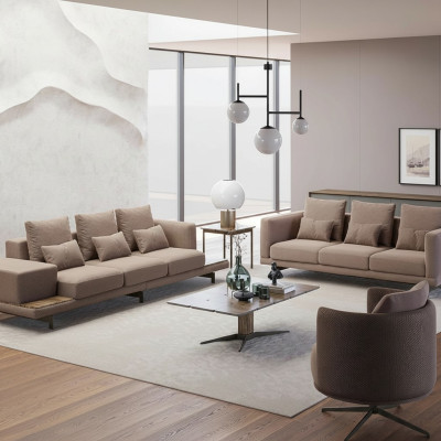 Bankstel Bankbekleding Designbankstellen Set Driepersoons Nieuwe Fauteuil met Bekleding