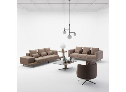 Bankstel Bankbekleding Designbankstellen Set Driepersoons Nieuwe Fauteuil met Bekleding