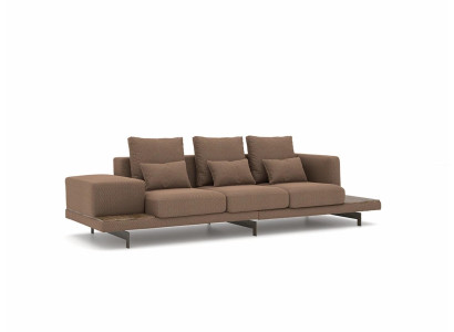 Sofa Bank Driezits Woonkamer Gestoffeerde banken Ontwerp Gestoffeerde meubels Textiel Nieuw