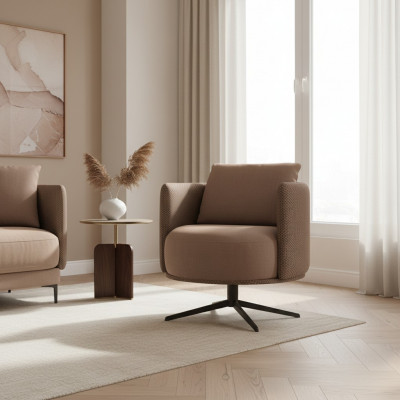 Luxe textiel fauteuil woonkamer Nieuwe meubels Design Modern Zitmeubels