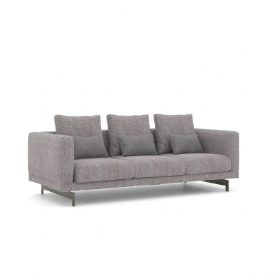 Grijze bank van drie zitsbank woonkamer Modern design Luxe gestoffeerde meubels