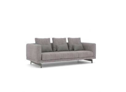 Grijze bank van drie zitsbank woonkamer Modern design Luxe gestoffeerde meubels