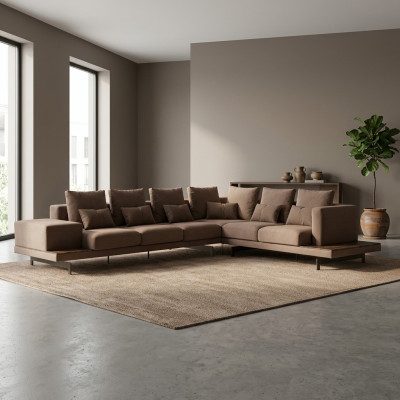Sofa Bank L-vorm Woonkamer Meubel Set Luxe Inrichting Designer Nieuw