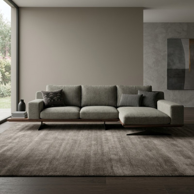 Grijze design hoekbank L-vorm Relax woonkamer bankstel Luxe Modern Meubels