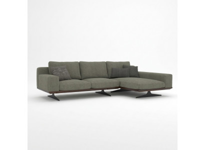 Grijze design hoekbank L-vorm Relax woonkamer bankstel Luxe Modern Meubels